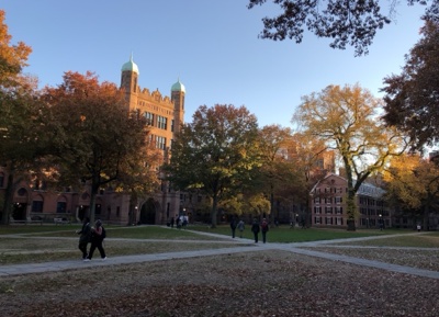 Old Campus at Yale in the fall